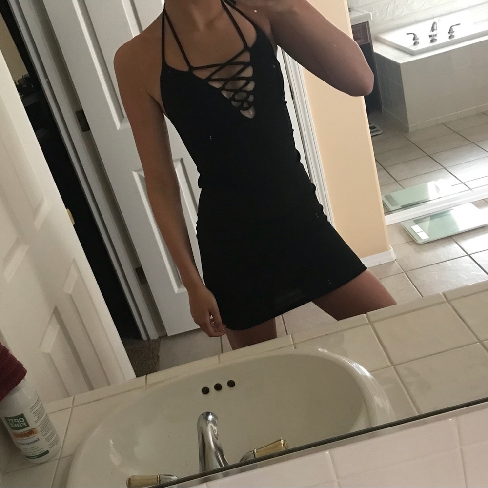 Black sexy club or date dress